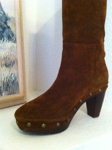 Steven by Steve Madden Womens Geraldyn Suede Clog Boots Size 9M