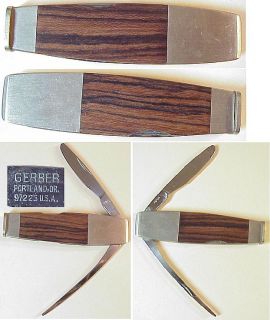 Unsharpened Gerber 2 Bld Pipe Style Pocket Knife Portland, Or Tamper