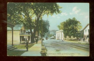 South Main St Gloversville NY 1910 Trolley Scene