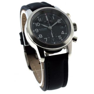 Glycine Ningaloo Reef Steel Automatic Chronograph Watch Black Dial