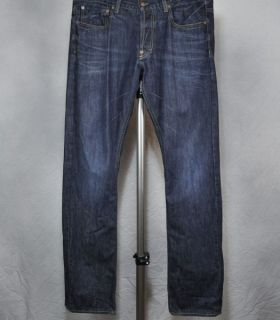 Gilded Age Jeans Straight Leg Button Fly Made in Italy $200 Mens 34 34