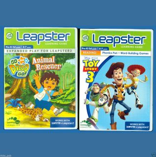 Go Diego Go ANIMAL RESCUER TOY STORY 3 Leap Frog Leapster 2 Learning