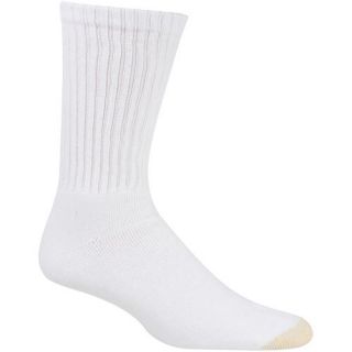 Gold Toe Athletic 6 PR Pack Cotton Crew Sock 656s White
