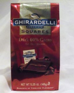 Ghirardelli Dark 60 Cacao Chocolate Squares 5 25 Oz