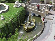 Fontana della Rometta (Fountain of the model of Rome).