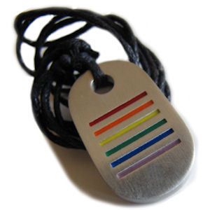 Gay Pride Dog Tag Rainbow Dog Tag Necklaces for Gays