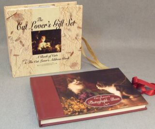 ELEGANT Cat Lovers Gift Set   Pictures, Poems, Address book and Photo