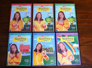 Signing Time DVD Lot Volumes 1 6 Excellent
