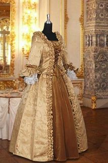 Baroque Dress No. 3 / Gold, Size M