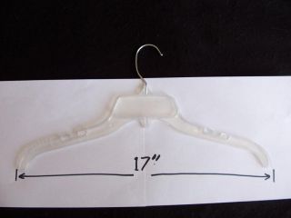 25 Clear Plastic Clothes Skirt Hangers 17