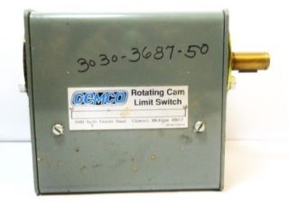 GEMCO ROTATING CAM LIMIT SWITCH 1980104RSPX