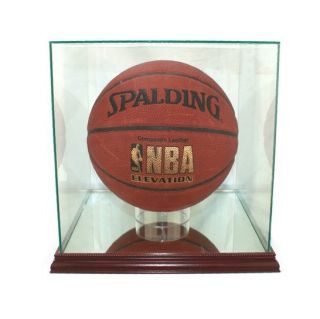 New Real Glass Deluxe Basketball Display Case w Mirror