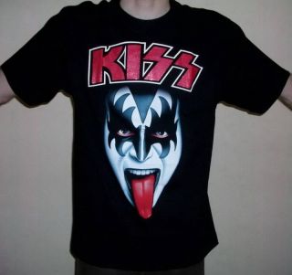 Kiss Gene Simmons Tongue Rock T Shirt Size s New