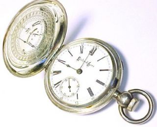 Richard Gove Elgin Antique Private Label 18s Coin Silver Pocket Watch