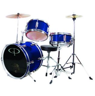  GP Percussion GP50 Complete 3 Piece Kid Child Size Junior Drum Set