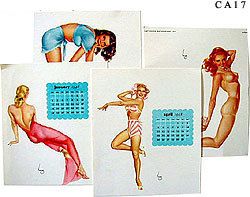 Vintage 1948 Calendar Playboys Varga Girls Desktop Pad