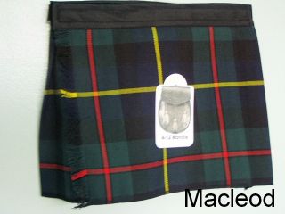Baby Scottish Kilt MacLeod Tartan Plaid 4 12M Christening Outfit