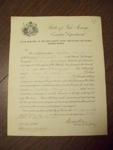 woodrow wilson signed document