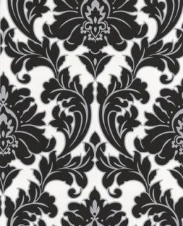 Graham Brown Superfresco Easy Majestic Wallpaper 52x10cm Black White