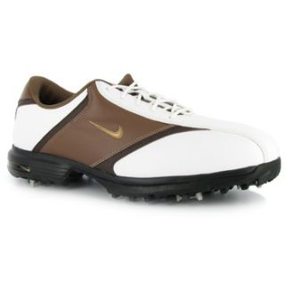 Mens Nike Heritage Size 10 Wide Golf Shoes 418625 172 White/Bronze