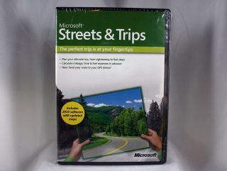 Microsoft Streets & Trips 2010 GPS Compatible Updated Maps New Sealed