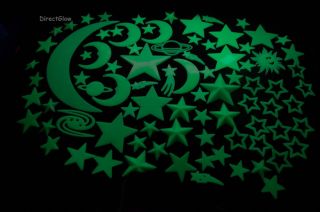 85 Piece Glow in The Dark Stars and Shapes