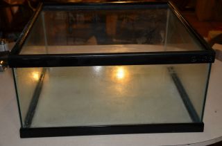 30 Gallon Square Glass Aquarium Tropical Fish Tank Terrarium