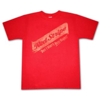 Red Stripe Beer Happy Red Graphic Tee Shirt