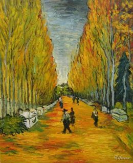 Vincent Van Gogh Oil Painting Repro Les Alyscamps