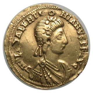 VALENTINIAN III Budget Gold Solidus