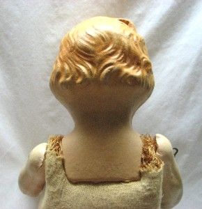 Antique 21 Gold Goldberger Composition Bow in Head Doll
