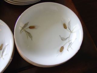 24 PC Golden Wheat Dishes Fine China Arlen Japan Service for 4