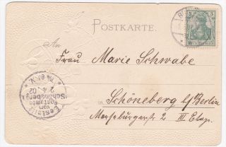 Germany Bunzlau Markt Nordseite 1902 Embossed Postcard