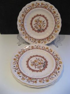 Vintage Hibiscus Bread Butter Plates by Vernon Kilns Excellent