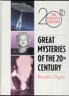 Great Mysteries 20th Century Book Aliens Kennedy Monroe 0762102675