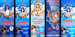 ANYTHING GOES SUTTON FOSTER STEPHANIE J BLOCK 5 BROADWAY SHOW FLYER