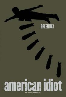 Green Day Poster Flag Bombs Logo Tapestry Punk New