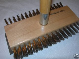 Broiler Grill Brush Stainless Steel with Scraper 29 Long