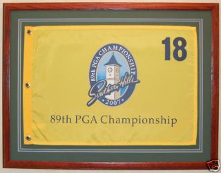 Framed Golf Flag 16 x 20 Golf Pin Flag Custom Framed