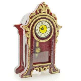 Antique Gorgeous Gong Strike Desk Clock 1 12 Dolls House Dollhouse