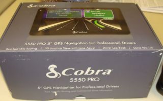 Cobra 5550 Pro 5 GPS Navigation for Truck Specific Routing and