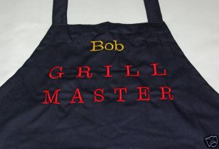 Chefs Apron Personalized Grill Master BBQ Cooks Apron