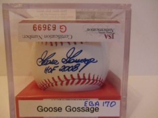 GOOSE Gossage Autographed ROMLB Baseball JSA Authenticated Item EBA