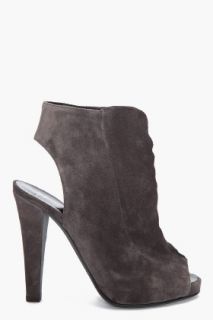 GIUSEPPE ZANOTTI FOR THAKOON olive suede ANKLE BOOTS sandals SHOE