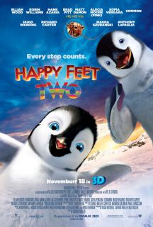 Happy Feet Two 2 Movie Poster 2 Sided Original Final 27x40