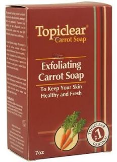 Topiclear Lightening/Brightening/Exfolliating CARROT Soap 200g