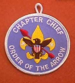 chapter chief oa lodge order arrow patch boy scout flap
