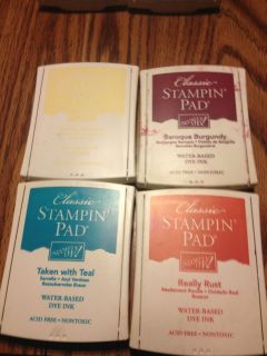 Stampin Up Ink Pads in Ink & Pads