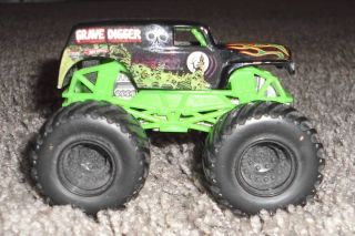 Grave Digger Monster Truck with Black Tires Rims