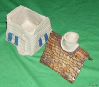 Collectible Windy Meadows Pottery Cottage House w Name
